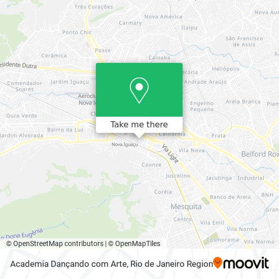 Academia Dançando com Arte map
