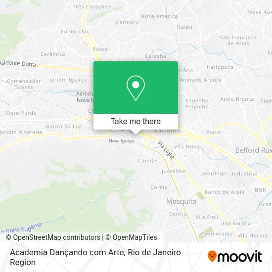 Academia Dançando com Arte map