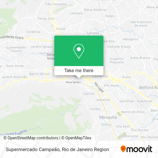 Supermercado Campeão map
