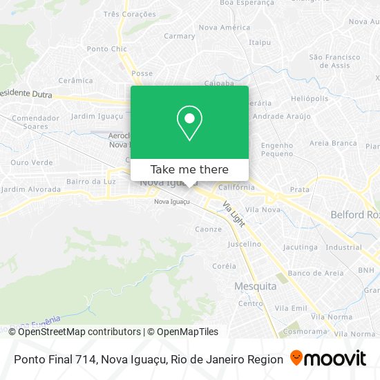 Ponto Final 714, Nova Iguaçu map