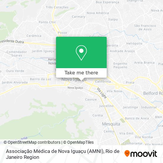 Associação Médica de Nova Iguaçu (AMNI) map
