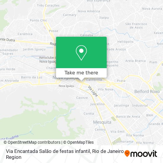 Mapa Via Encantada Salão de festas infantil