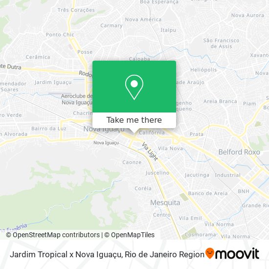 Jardim Tropical x Nova Iguaçu map