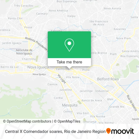 Central X Comendador soares map