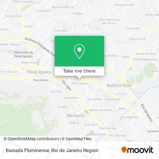 Baixada Fluminense map