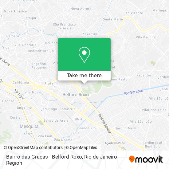 Bairro das Graças - Belford Roxo map