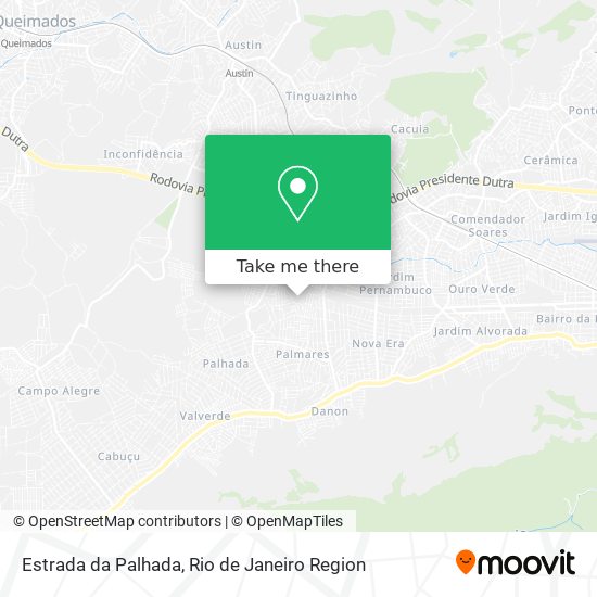 Estrada da Palhada map