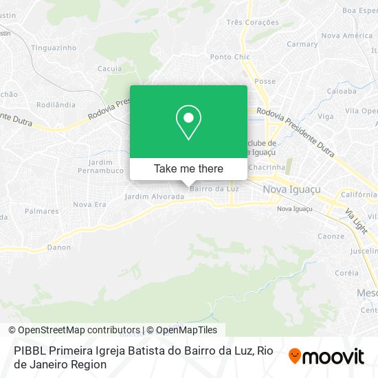 PIBBL Primeira Igreja Batista do Bairro da Luz map