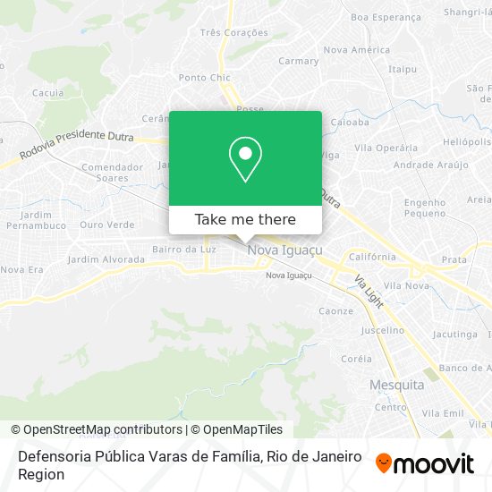 Defensoria Pública Varas de Família map
