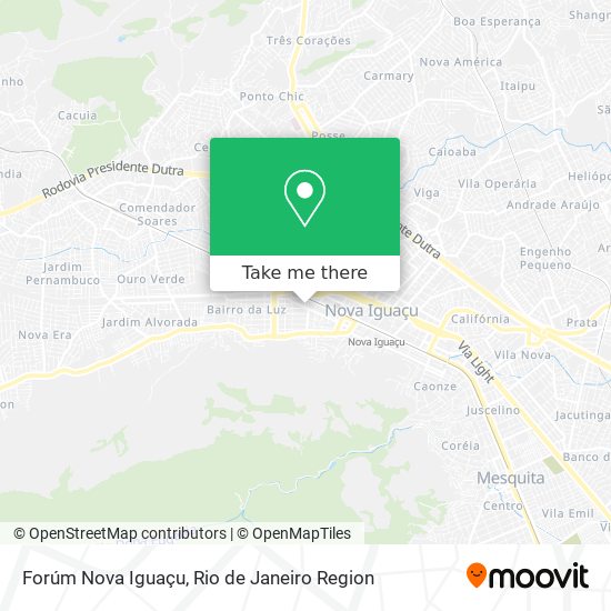Forúm Nova Iguaçu map