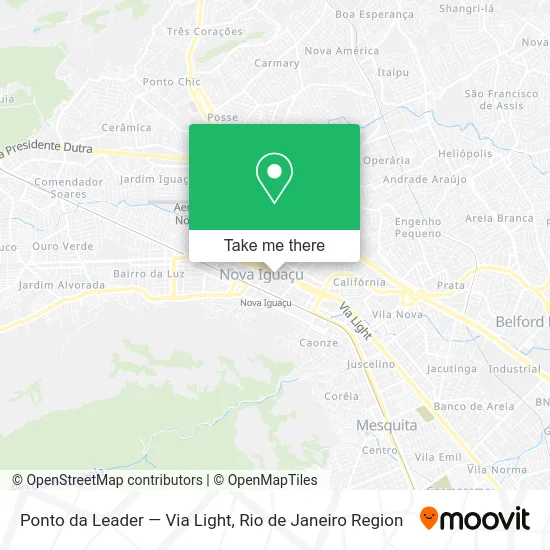 Ponto da Leader — Via Light map