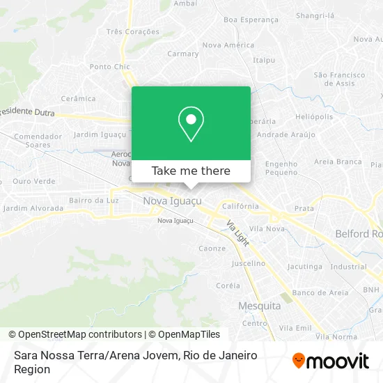 Sara Nossa Terra/Arena Jovem map