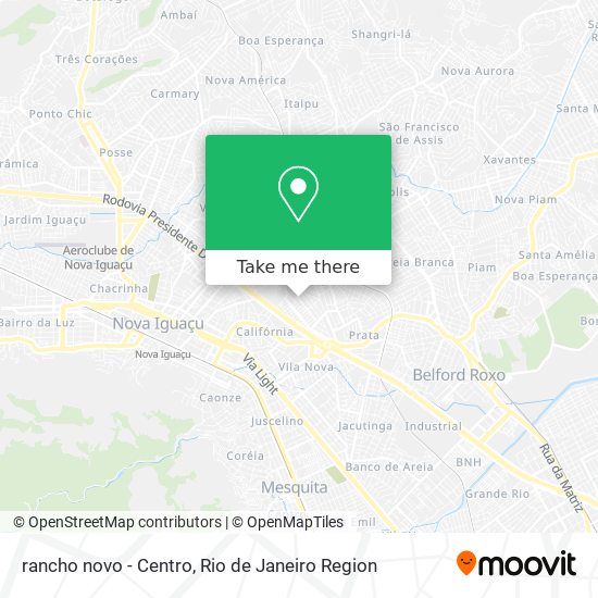 Mapa rancho novo - Centro