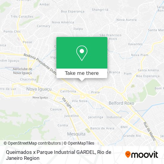 Queimados x Parque Industrial GARDEL map