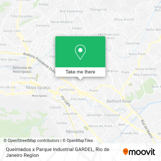 Queimados x Parque Industrial GARDEL map