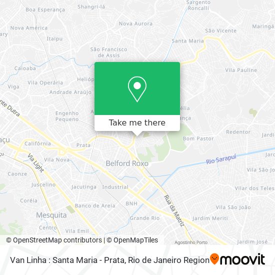 Van Linha : Santa Maria - Prata map