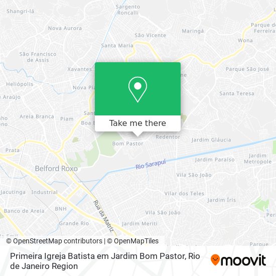 Primeira Igreja Batista em Jardim Bom Pastor map