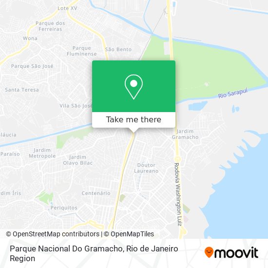 Parque Nacional Do Gramacho map