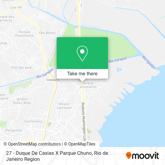 27 - Duque De Caxias X Parque Chuno map