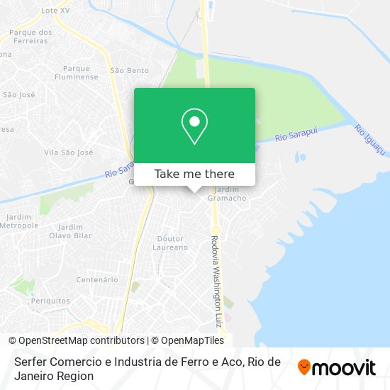 Serfer Comercio e Industria de Ferro e Aco map