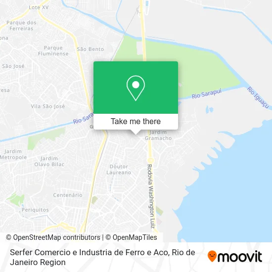 Serfer Comercio e Industria de Ferro e Aco map