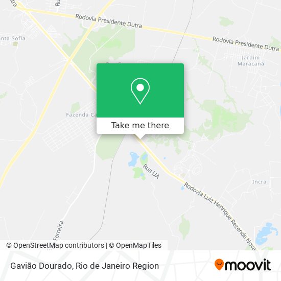Gavião Dourado map