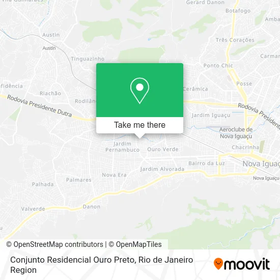Conjunto Residencial Ouro Preto map