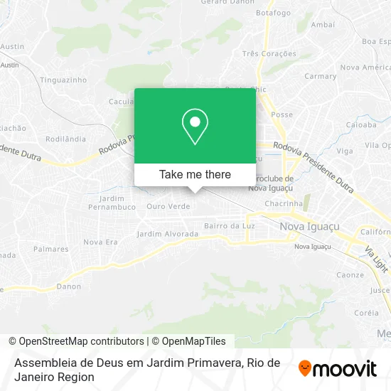 Assembleia de Deus em Jardim Primavera map