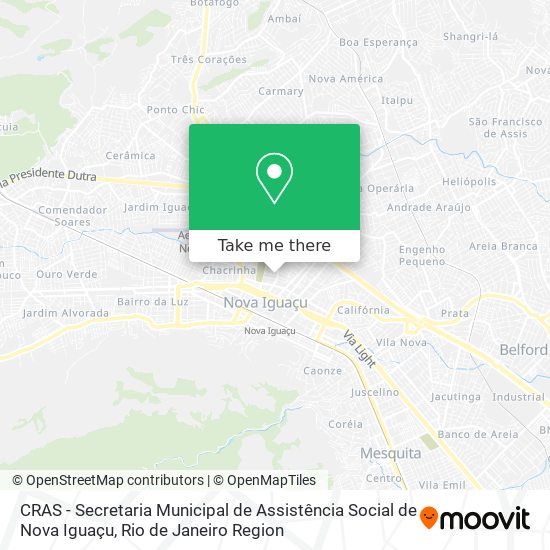 CRAS - Secretaria Municipal de Assistência Social de Nova Iguaçu map