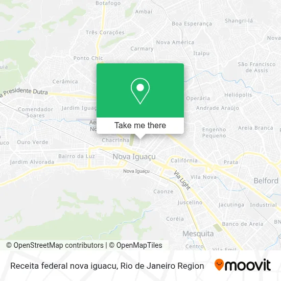 Receita federal nova iguacu map