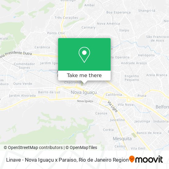 Linave - Nova Iguaçu x Paraiso map