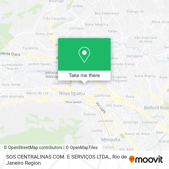 SOS CENTRALINAS COM. E SERVIÇOS LTDA. map