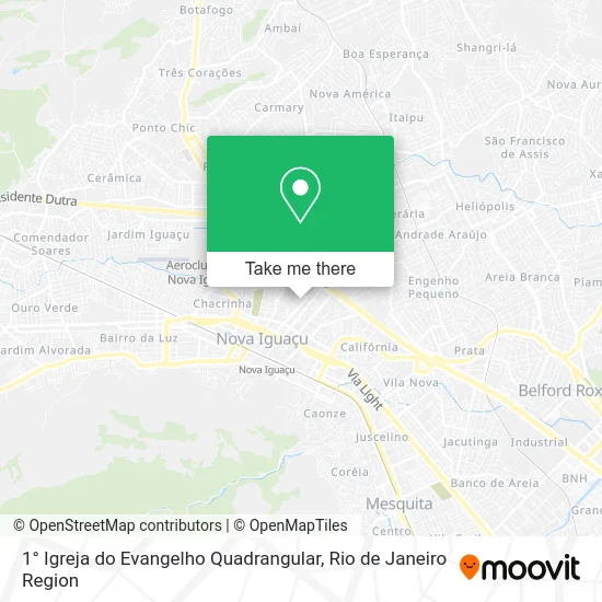 1° Igreja do Evangelho Quadrangular map