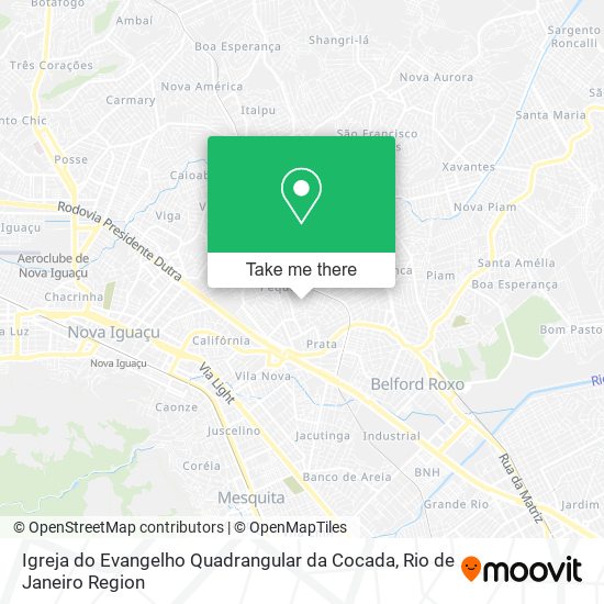 Igreja do Evangelho Quadrangular da Cocada map