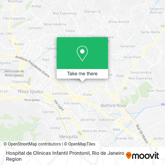 Hospital de Clínicas Infantil Prontonil map
