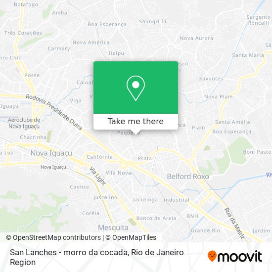 Mapa San Lanches - morro da cocada