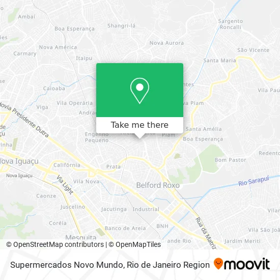 Supermercados Novo Mundo map