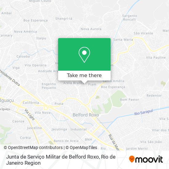 Junta de Serviço Militar de Belford Roxo map
