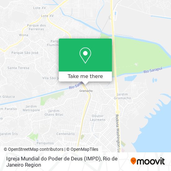 Igreja Mundial do Poder de Deus (IMPD) map