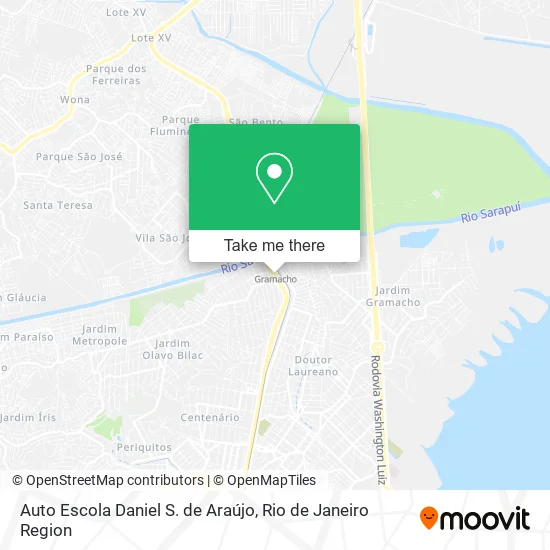 Auto Escola Daniel S.  de Araújo map