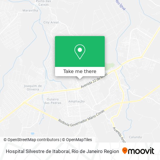 Mapa Hospital Silvestre de Itaboraí