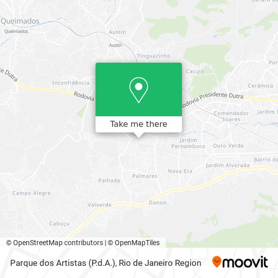 Parque dos Artistas (P.d.A.) map