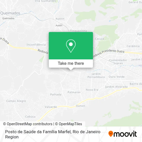 Posto de Saúde da Família Marfel map