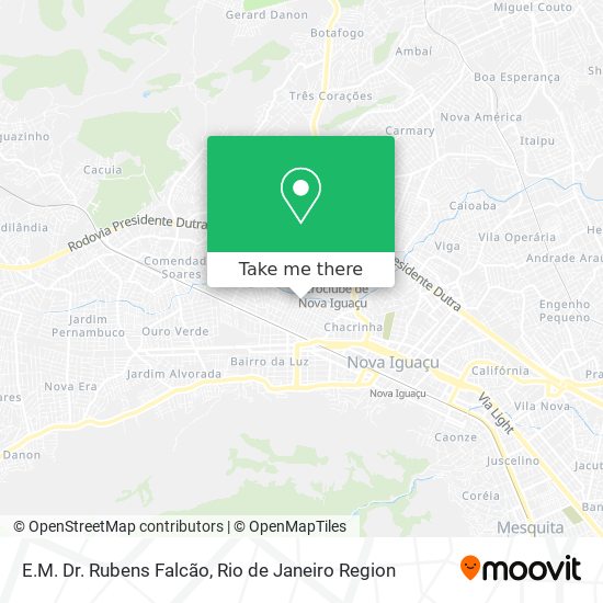 E.M. Dr. Rubens Falcão map