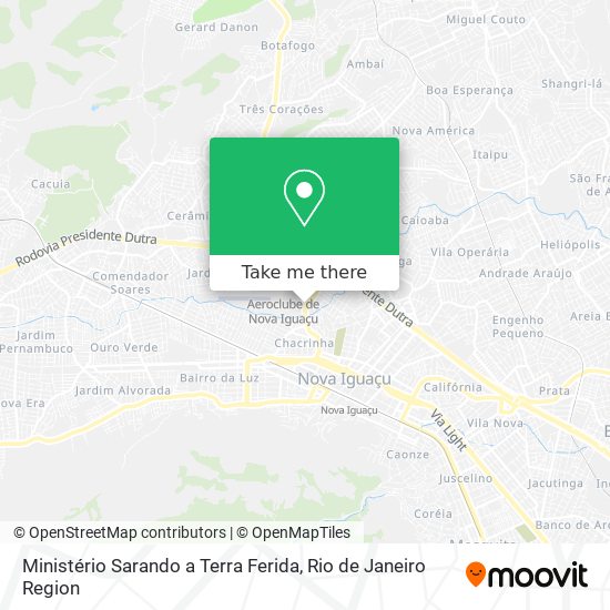 Ministério Sarando a Terra Ferida map