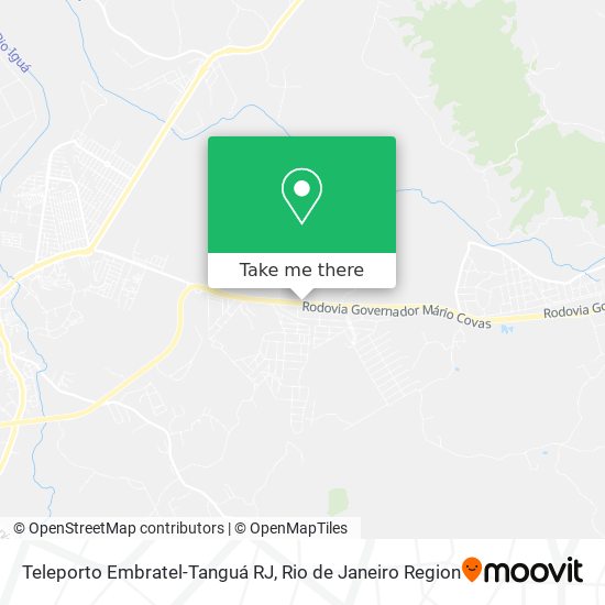 Teleporto Embratel-Tanguá RJ map