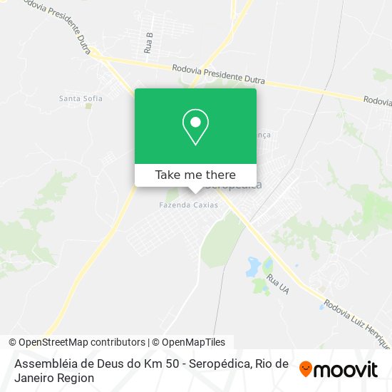 Assembléia de Deus do Km 50 - Seropédica map
