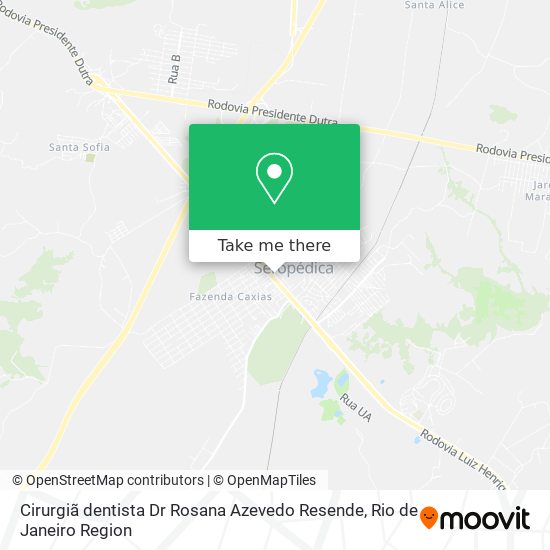 Cirurgiã dentista Dr Rosana Azevedo Resende map