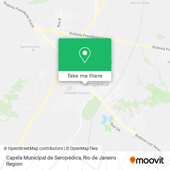 Mapa Capela Municipal de Seropédica