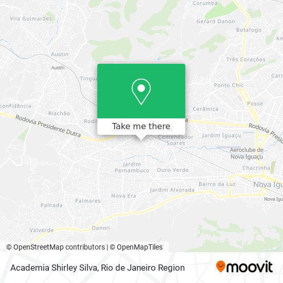Academia Shirley Silva map